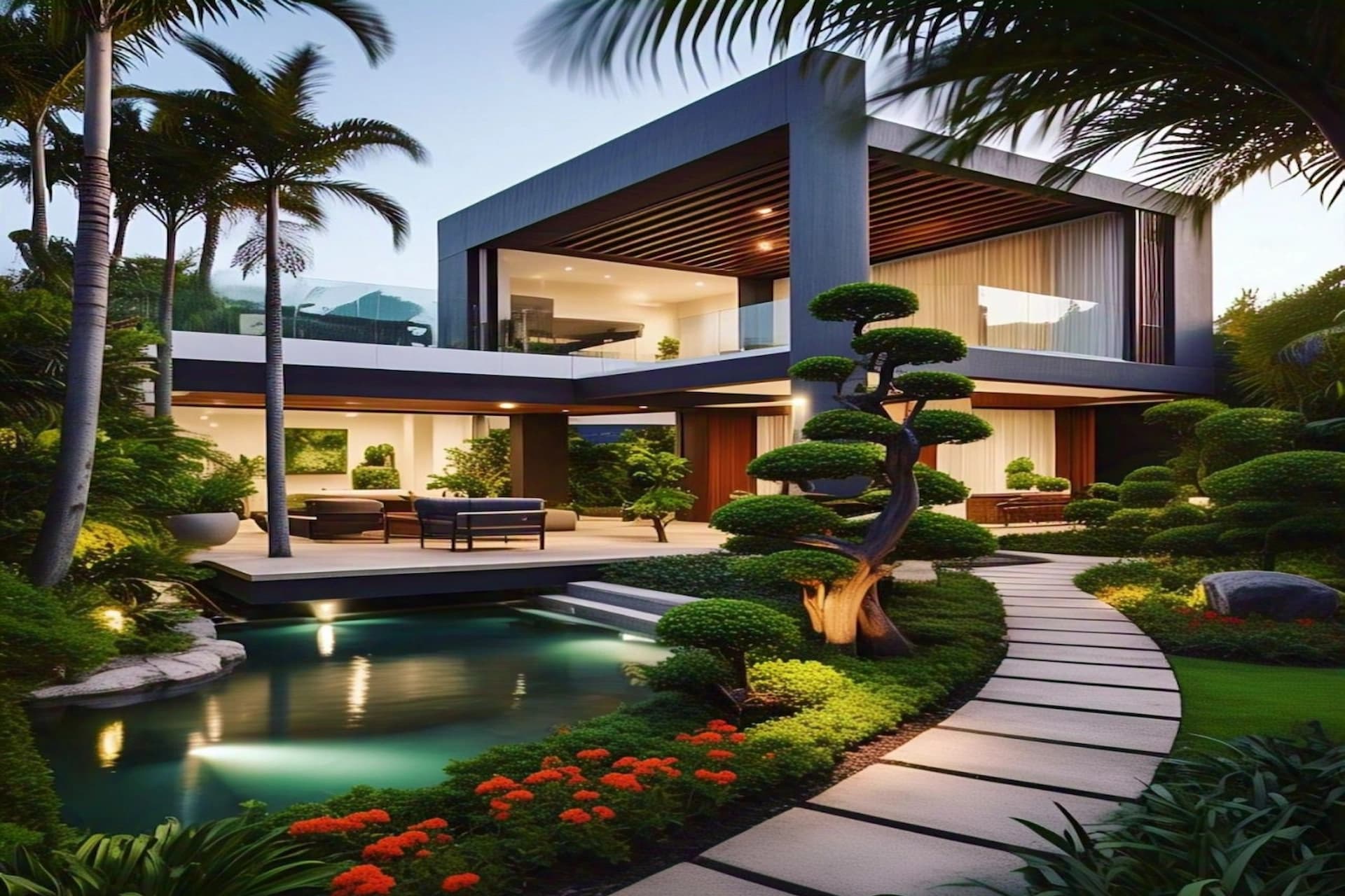 Modern landscape design project